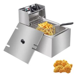 Freidora Electrica Multifuncional 5.5L Canasto