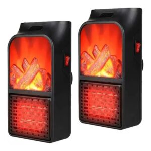 x2 Calentador Estufa Calefactor Llamas 900W