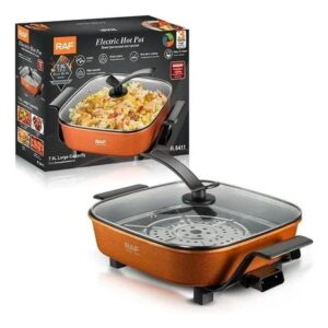 Olla Eléctrica Sartén Antiadherente Al Vapor 7L