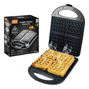 Wafflera Cerámica Cocina 1400w 4 Porciones