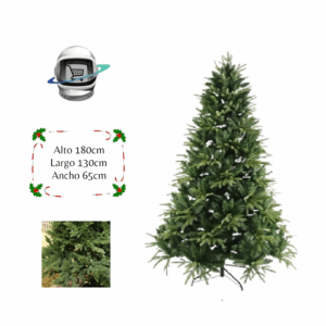 Arbol de Navidad 180cm Hojas Ramas