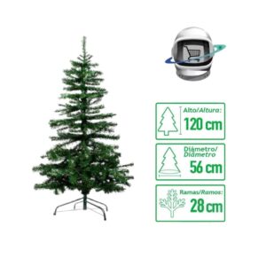 Arbol de Navidad 120cm Ramas Tradicional