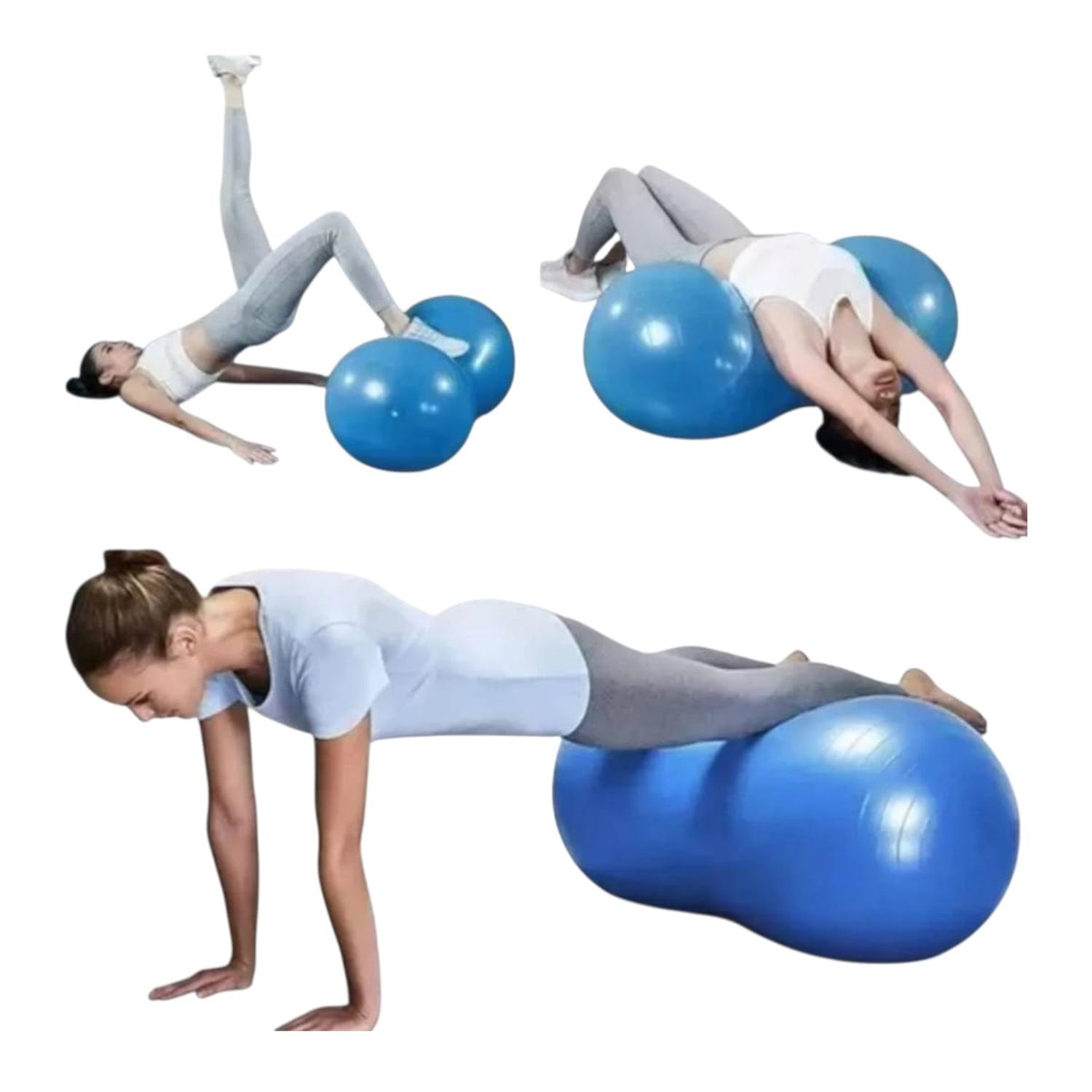 Pelota Pilates Maní 90x45cm Inflador - Imagen 3