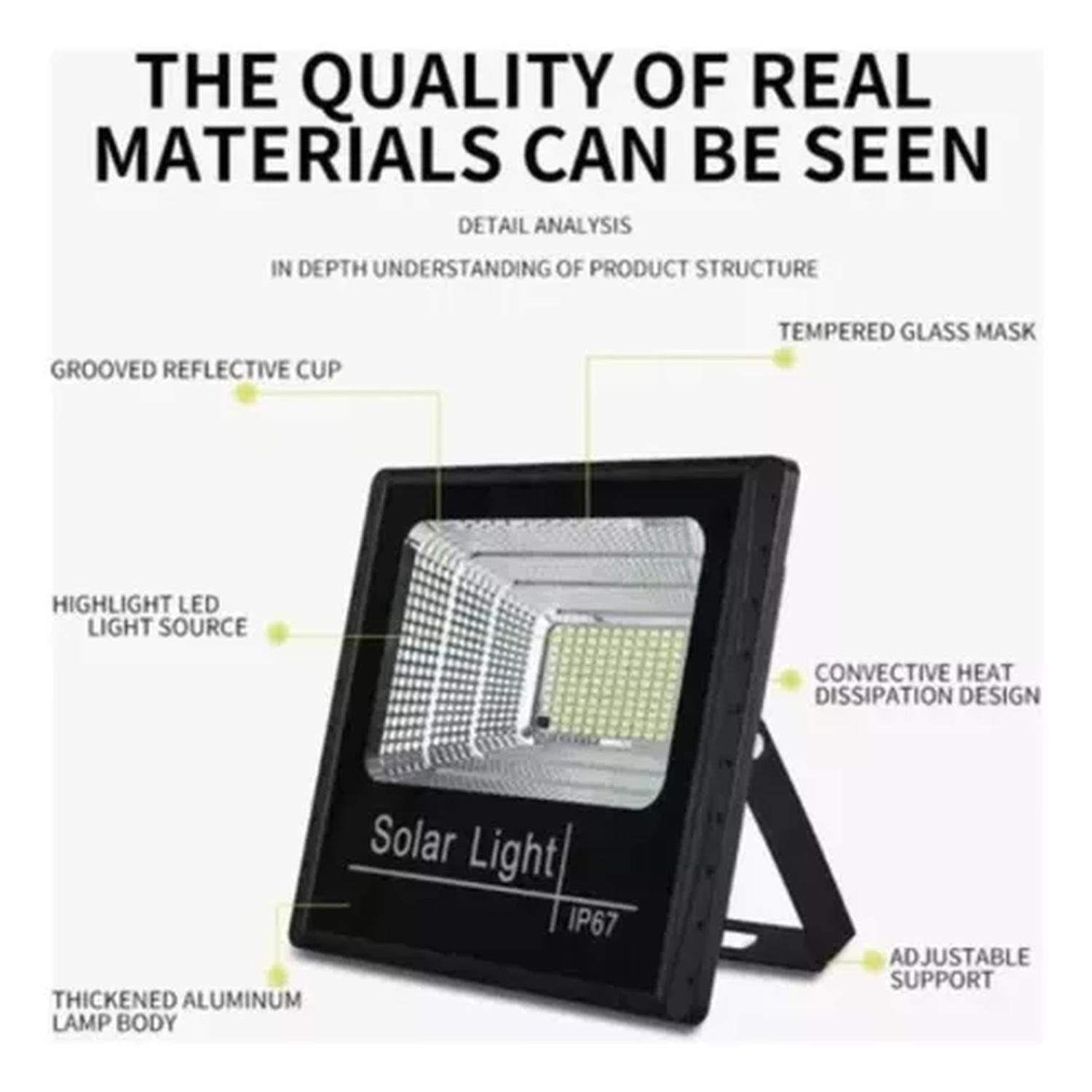 Foco Reflector Solar Interior Exterior 300w - Imagen 2