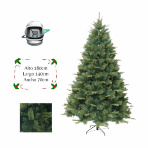 Arbol de Navidad 180cm Triple Ramas Hojas Frondoso