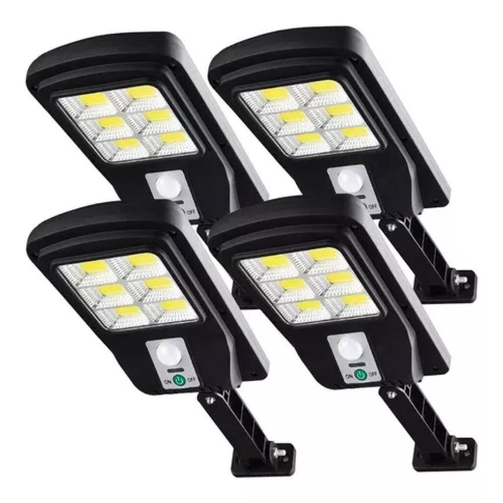 Focos Solares Led Exterior Sensor De Movimiento x4