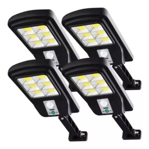 Focos Solares Led Exterior Sensor De Movimiento x4