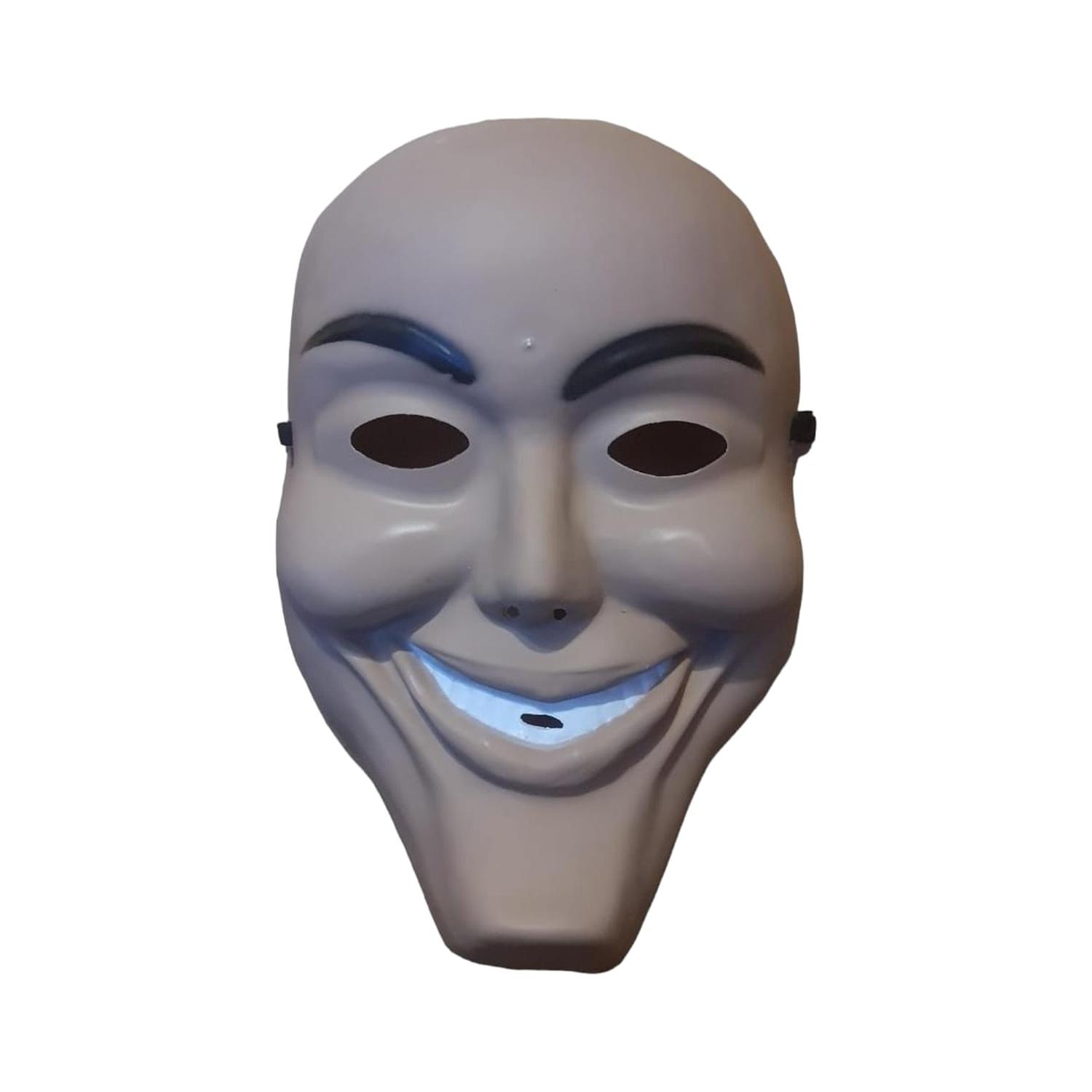 Máscara Halloween Bigbamspace Blanco Diseño Purga Plástico Mitad Rostro