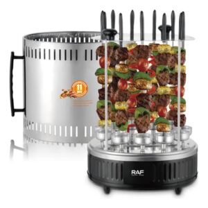Parrilla Giratoria Eléctrica Anticuchos Pinchos Brochetas Xl