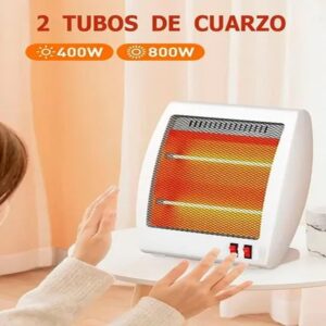 Estufa Calentador De Cuarzo Eléctrica Portátil Frío Invierno