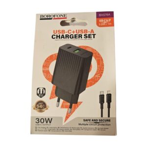 Cargador Super Rápido Cable C a Lightning Doble USB 30W