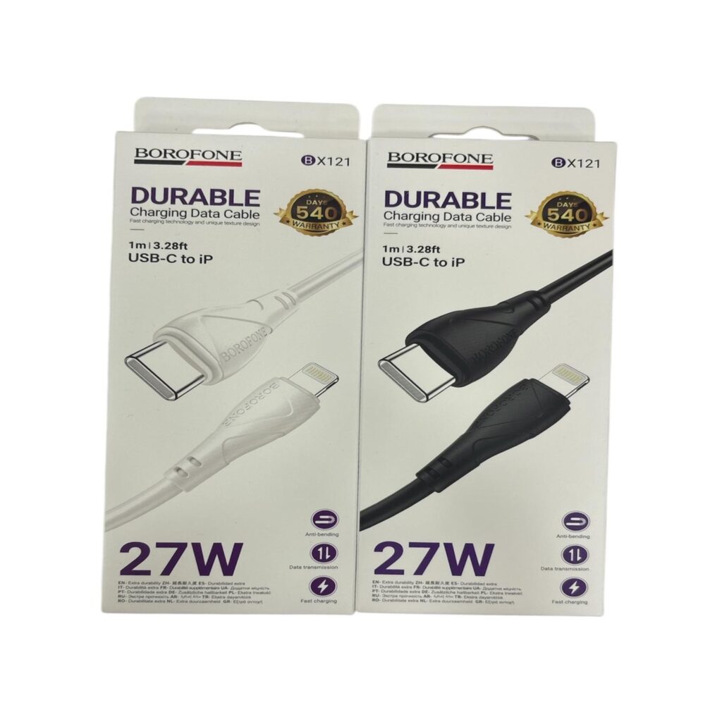 Cable Carga iPhone Super Rápida C A Lightning 27w Blanco