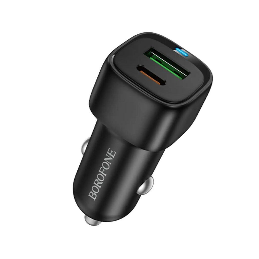 Cargador De Auto Super Rápido 38w Doble Usb Blanco