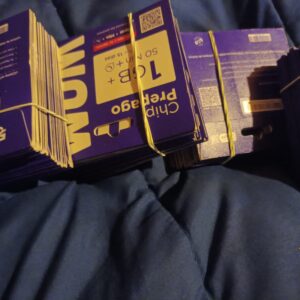 CHIPS PREPAGO WOM 90 UNIDADES 1 GB +50 MIN