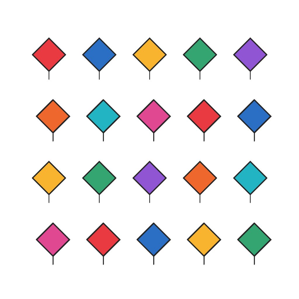 Pack 20 Volantines Surtidos Diseños Variados