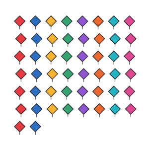 Pack 50 Volantines Surtidos Diseños Variados