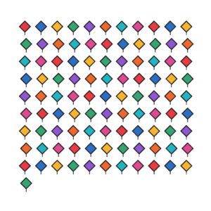 Pack 100 Volantines Surtidos Diseños Variados