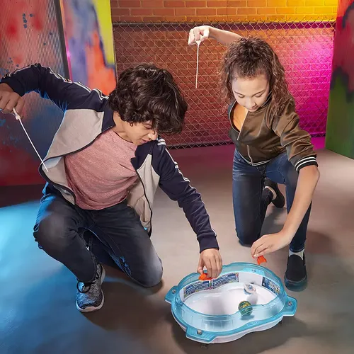Trompo Tipo Beyblade II Azul con Lanzador - Imagen 4