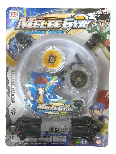 Trompo Tipo Beyblade II Azul con Lanzador - Imagen 5