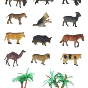 Figuras Set 14 Animales Granja Exclusivos Ii S Café