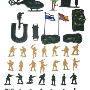 Soldaditos de Juguete Verdes 30 Figuras Militares