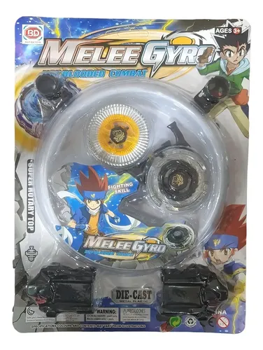 Trompo Tipo Beyblade II Azul con Lanzador - Imagen 3
