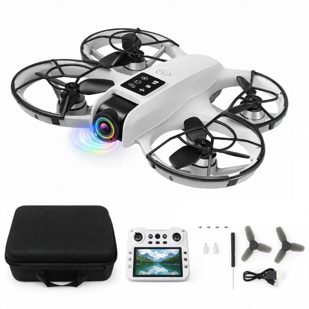 Drone Dron Cámara Pantalla LCD y Giro 360 Estabilidad