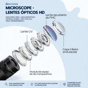 Microscopio Profesional 16000x Con Accesorios Y Muestras