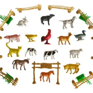 Juguetes Animales Granja 15 Figuras S Amarillo