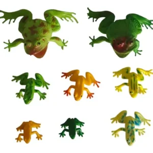 Juguetes De Animales Anfibios 7 Figuras S & M Verde