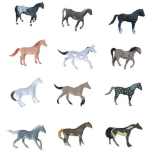 Juguetes De Animales Caballos + Cercas 14 Figuras S Café