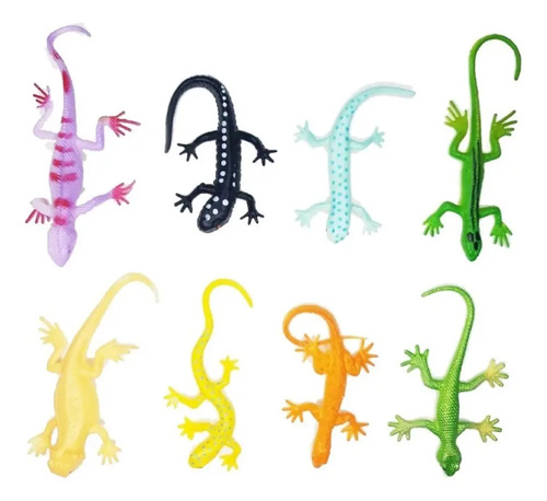Juguetes De Animales Reptil 8 Figuras S