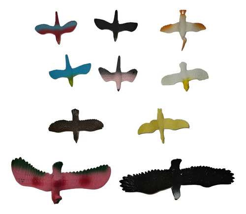 Juguetes De Animales Aves 9 Figuras S&m Fucsia