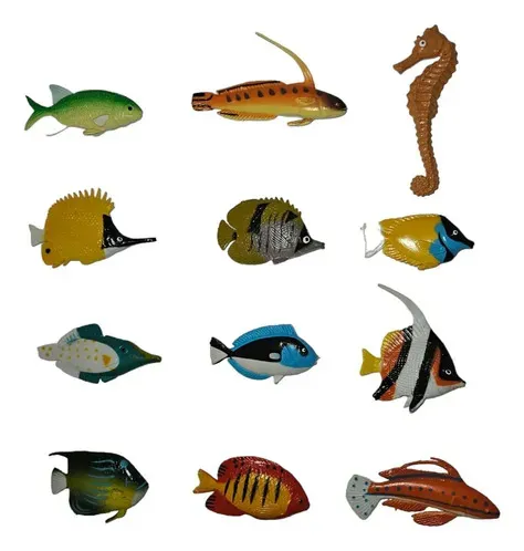Juguetes De Animales Del Mar 12 Figuras S