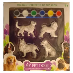 Juguetes De Animales Perritos Para Pintar 4 Figuras S