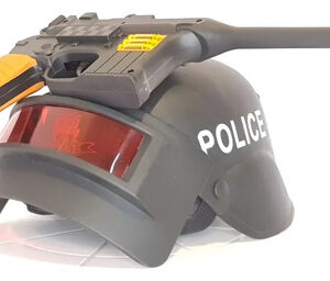 Casco Policia & Pistola M Negro