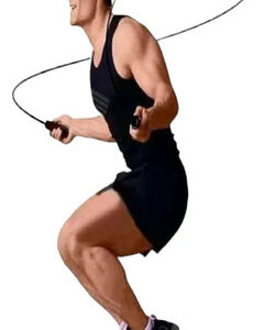 Cuerda Para Saltar Con Contador Cardio Crossfit Deporte  Beige