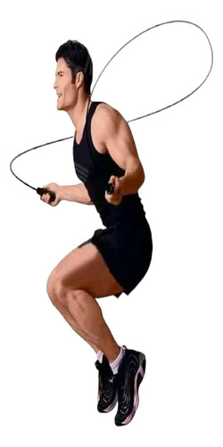 Cuerda Para Saltar Con Contador Cardio Crossfit Deporte  Beige