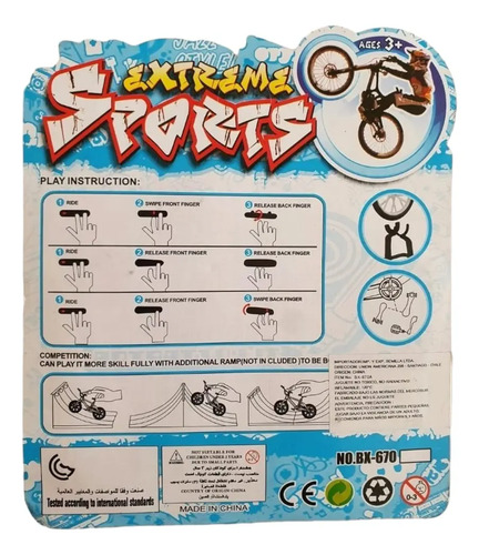 Dedos Skate Bicicleta Lija Neumaticos Exclusivo - Imagen 2