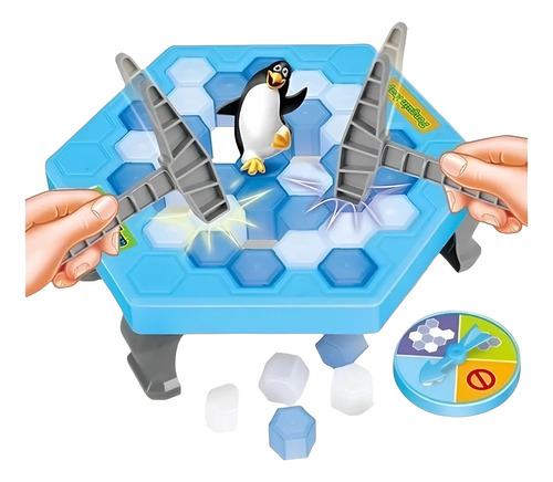 Salva al Pingüino Juego de Mesa Familiar Infantil Azul
