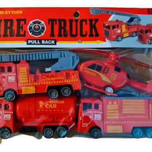 Camiones De Juguete Bomberos Set 4 Unidades Ii