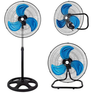 Ventilador Pedestal Muro 18  Triple Pack 2x1 45.72 Cm 50/60 Hz Metalico Metálico 3