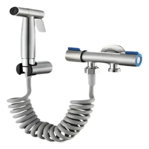 Ducha Bidet Arabe Kit Completo Inodoro Acero Inoxidable Negro
