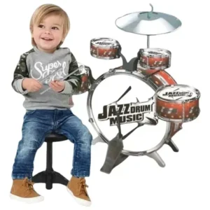 Batería Musical Infantil Blanca de Juguete