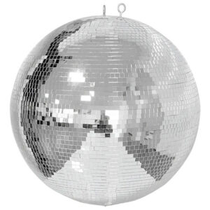 Pelota De Discoteca De Cristal De 60cm Espejos Plateado