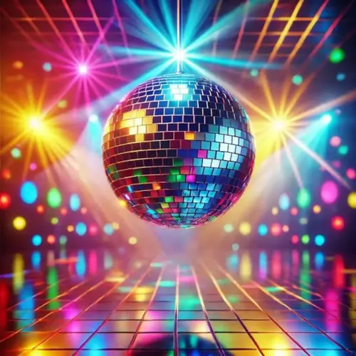 Bola Espejada Discoteca Cristal 40cm Motor Giratorio Plateado - Imagen 3