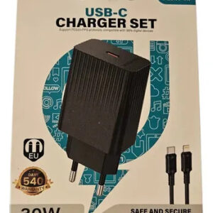 Cargador Super Rápido Cable C A Lightning 30w Blanco