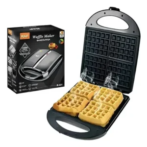 Wafflera Cerámica Cocina 1400w 4 Porciones Blanco Blanco - M