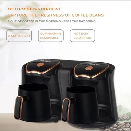 Cafetera Turca Eléctrica Semi Automática Doble Blanco - Imagen 4