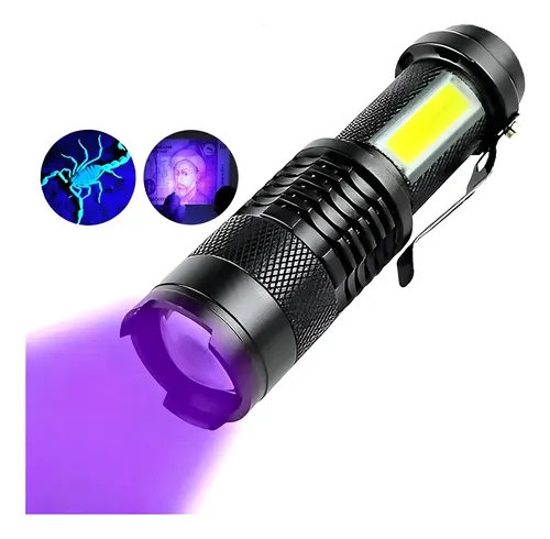 Linterna Bolsillo Ultravioleta Luz Uv Ultravioleta Negro Negro